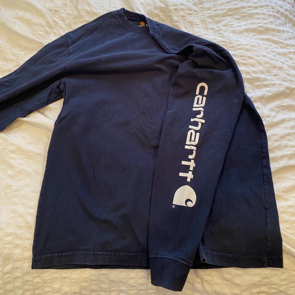 Navy Blue Carhartt Long Sleeve